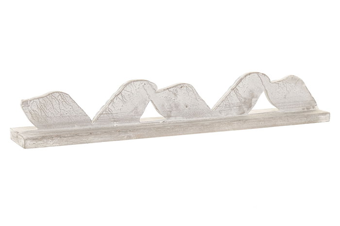 DKD Home Decor Decoración de MDF y Resina 53x6x8,5 cm Surtida