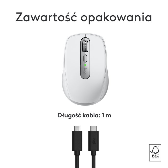 Logitech MX Anywhere 3S for Mac Ratón Inalámbrico Plata y Blanco Logitech MX Anywhere 3S for Mac Ratón Inalámbrico Plata y Blanco
