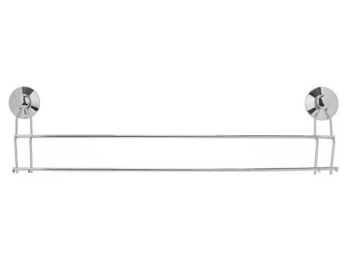 Berilo Toallero Acero Doble Barra Ventosa 54x15x6.5 cm Metal (Set de 12)