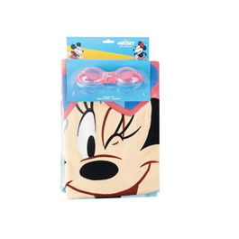 Cerdá Toalla Set Gafas Natación Minnie 24x34x6 cm Azul Niños 3+ Años