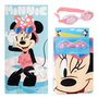 Cerdá Toalla Set Gafas Natación Minnie 24x34x6 cm Azul Niños 3+ Años