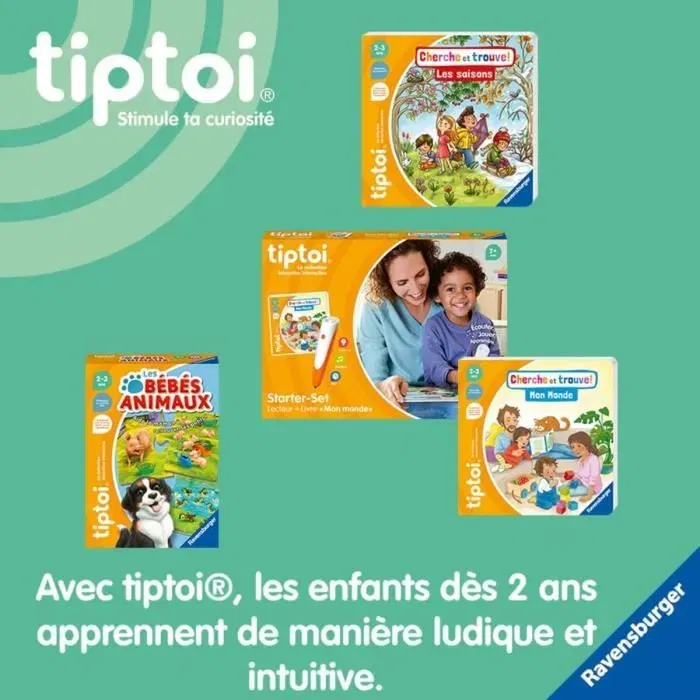 Ravensburger 4005556001743 Tiptoi Starter Mon Monde, A partir de 2 Años
