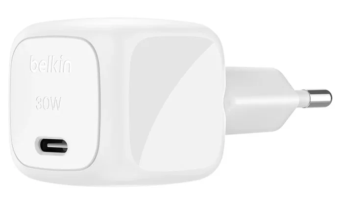 Belkin BoostCharge USB-C 30W PD & PPS WCA008KQWH Blanco Belkin BoostCharge USB-C 30W PD & PPS WCA008KQWH Blanco