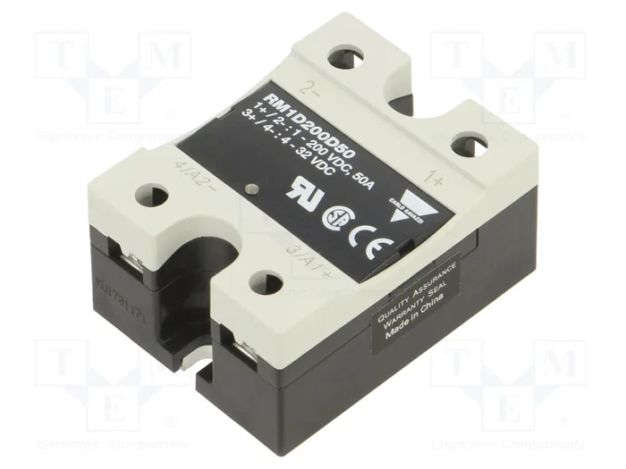 CARLO GAVAZZI RM1D200D50 Relé de estado sólido 50A 200VDC CARLO GAVAZZI RM1D200D50 Relé de estado sólido 50A 200VDC