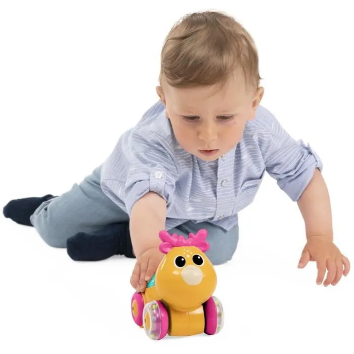 Chicco Cervatillo Sprint & Go 00012165000000 Vehículo de Juguete con Sonidos, Luces y Movimiento para Bebés +6 Meses