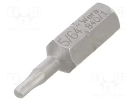 WERA Punta de destornillador Hex Plus HEX 5/64 pulgadas