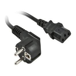 Synergy21 S215387 Cable de alimentación CEE7/7 a C13, 2 m, Negro