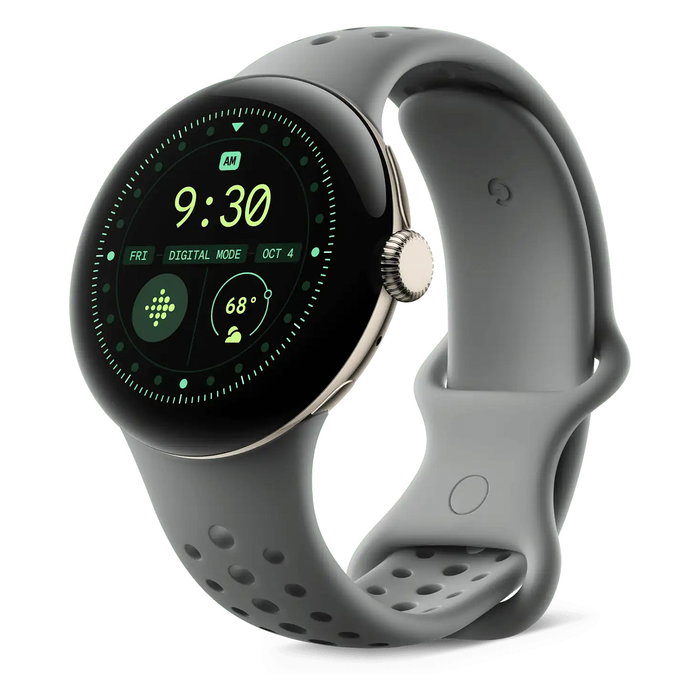 Google Pixel Watch 3 (45mm) GA06127-WW - Correa Active Sport Band - Hazel - Talla Pequeña