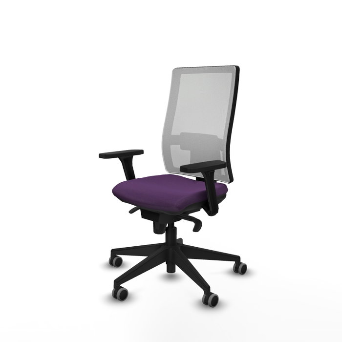 PIQUERAS Y CRESPO Silla de oficina Horna con mecanismo Sincro, Morada y Blanca PIQUERAS Y CRESPO Silla de oficina Horna con mecanismo Sincro, Morada y Blanca