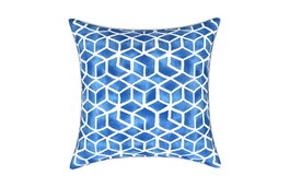 DKD Home Decor Cojín Exterior Azulejos Azul y Blanco