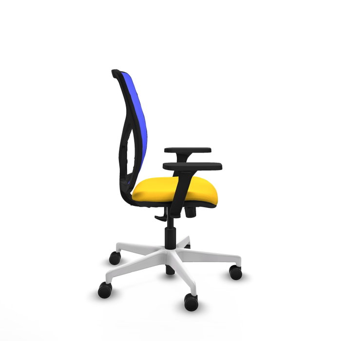 PIQUERAS Y CRESPO Silla de oficina Motilla con mecanismo Sincro, Amarillo y Azul PIQUERAS Y CRESPO Silla de oficina Motilla con mecanismo Sincro, Amarillo y Azul