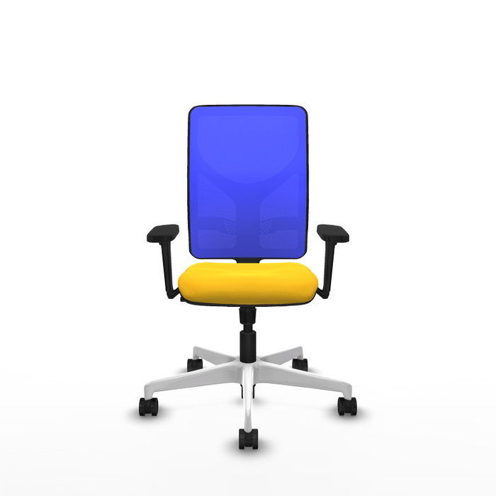PIQUERAS Y CRESPO Silla de oficina Motilla con mecanismo Sincro, Amarillo y Azul PIQUERAS Y CRESPO Silla de oficina Motilla con mecanismo Sincro, Amarillo y Azul