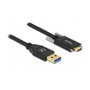 DeLOCK Cable USB 10 Gbps Tipo-A a USB Tipo-C™ con tornillos 0,5 m