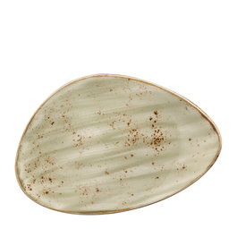 Steelite Craft Fuente Verde 37,5 cm de diámetro - Plato o fuente de vitro porcelana para vajilla (Set de 6)