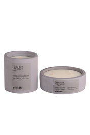 Aberto Design Turn Off The Light Set de Velas Aroma Cacao y Nata Hormigón Gris Pack de 2 uds