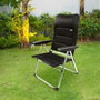 Color Baby Silla de Playa Aluminio Plegable Acolchado Deluxe Multiposiciones 49X59X105Cm