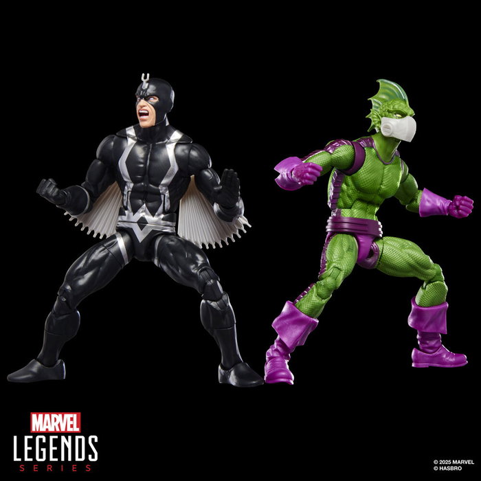 Hasbro Marvel Legends Series Blister 2 Figuras Black Bolt & Triton Inhumanos Articuladas 15cm con Accesorios Oficiales