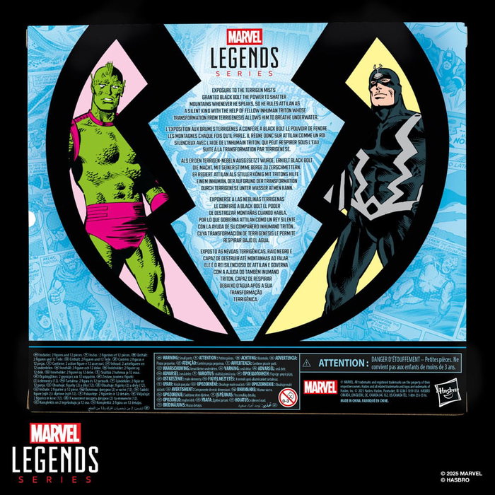 Hasbro Marvel Legends Black Bolt & Triton Pack de 2 Figuras 15 cm