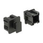 DeLOCK 64012 Cubierta antipolvo para Mini SAS HD SFF 8644 con agarre, 10 unidades, Negro