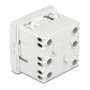 DeLOCK Tomacorriente Easy 45 con conexión a tierra 45° extensible