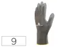 Deltaplus Guantes de Poliéster Antideslizante Lavable para Manipulación Gris Talla 9 EN388: 3121X