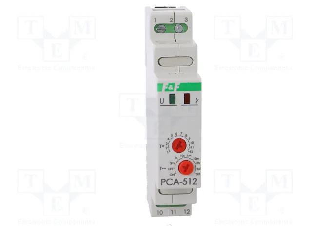 F&F Relé de tiempo analógico SPDT 10A 12-264V AC/DC