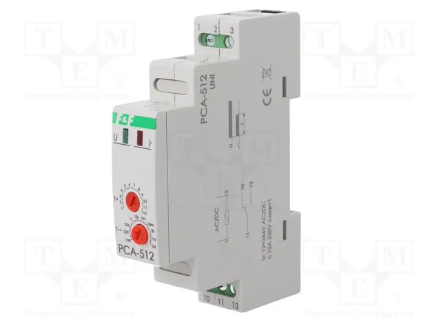 F&F Relé de tiempo analógico SPDT 10A 12-264V AC/DC