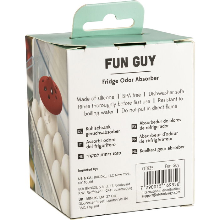 Ototo Fun Guy Fridge Deodorizer Blanco / Rojo