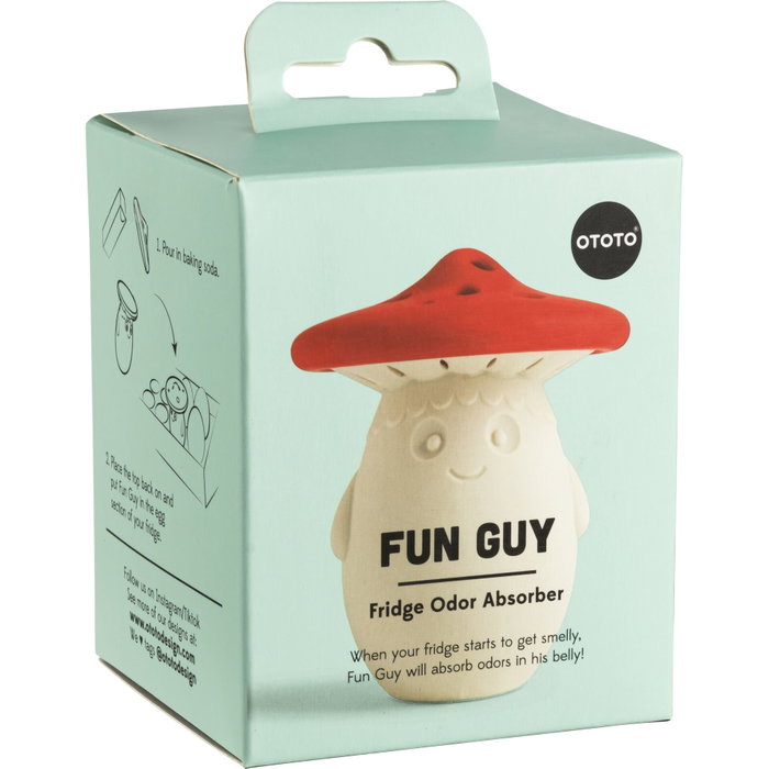 Ototo Fun Guy Fridge Deodorizer Blanco / Rojo