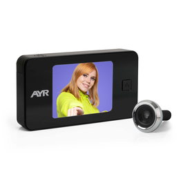 AYR Mirilla Digital 752 3.2 Pulgadas Negro/Cromo, Mirilla Digital con Pantalla TFT y Visión Nocturna
