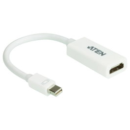 ATEN Adaptador de Mini DisplayPort a HDMI VC980 Blanco