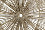 DKD Home Decor Decoración de Pared Yute y Metal Natural 90x90 cm