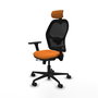 PIQUERAS Y CRESPO Silla de oficina Jorquera Naranja y Negro