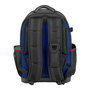 Workpro Mochila para Herramientas 25 Litros, 39 Compartimentos, Poliéster 840D Reforzado, Acolchada, 46 x 38 x36 cm, Negro/Azul