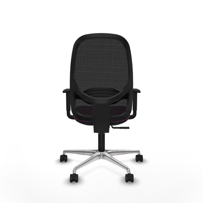 PIQUERAS Y CRESPO Silla de oficina Cilanco con mecanismo Sincro, Morado y Negro
