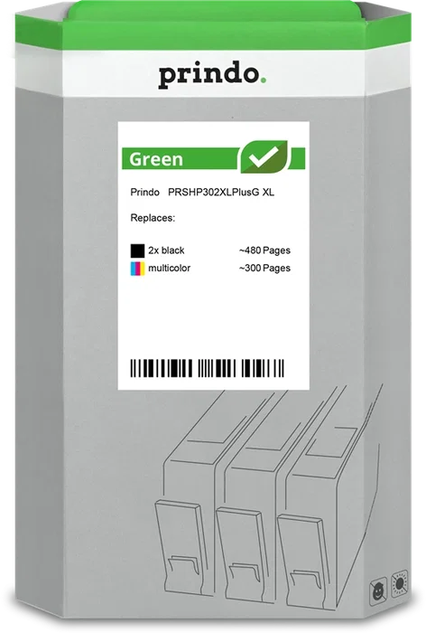 Prindo Multipack Negro / Varios Colores PRSHP302XLPlusG Green