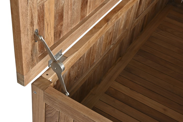 DKD Home Decor Baúl Terraza y Jardín Marrón 150 x 55 x 50 cm