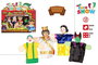 Color Baby Marionetas Blancanieves Set 4 Piezas 25 cm
