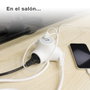 GSC Evolution Ladrón alargador triple salida + 2 USB 1,4M