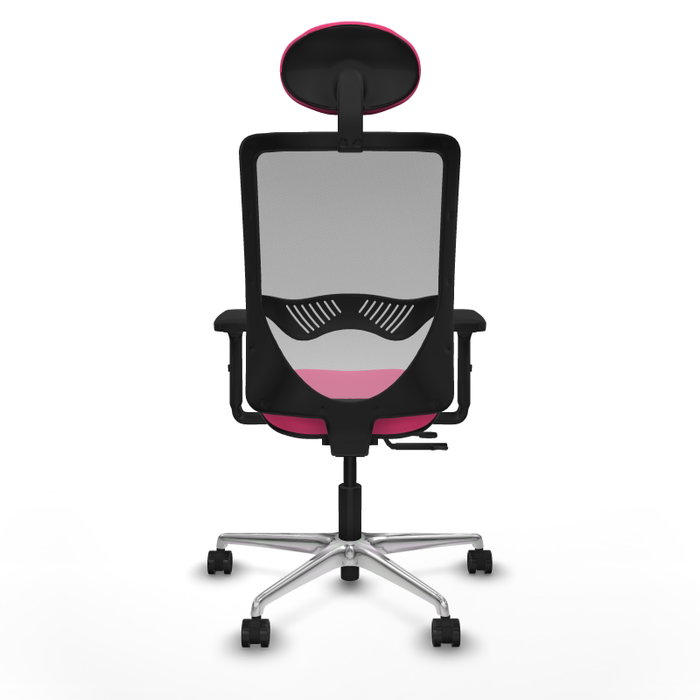 PIQUERAS Y CRESPO Silla de oficina Zulema Rosa y Gris con mecanismo Sincro/Traslack PIQUERAS Y CRESPO Silla de oficina Zulema Rosa y Gris con mecanismo Sincro/Traslack