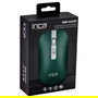 Inca Ratón IWM-531RY Inalámbrico y Bluetooth, Óptico 1600 DPI, Batería Recargable, Color Verde, Ratón Ergonómico para Oficina