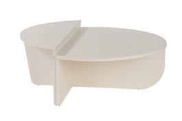 Nordure Mesa de Centro de Madera Blanca 90x60x30 cm