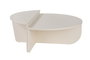 Nordure Mesa de Centro de Madera Blanca 90x60x30 cm