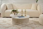 Nordure Mesa de Centro de Madera Blanca 90x60x30 cm