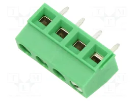 PHOENIX CONTACT MKDSN1.5/4 listón para impresión de alimentación, 4 pines, verde