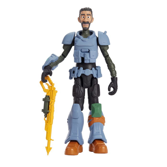 Mattel Figura Mo ZAP Patrol Lightyear HHJ83 con Lanzaarpones y Casco Accesorios Película Disney Pixar +4 Años 13.9cm Articulada