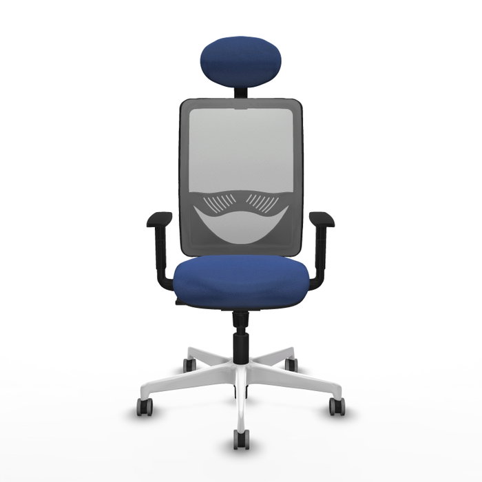 PIQUERAS Y CRESPO Silla de oficina Zulema Azul marino y Gris PIQUERAS Y CRESPO Silla de oficina Zulema Azul marino y Gris