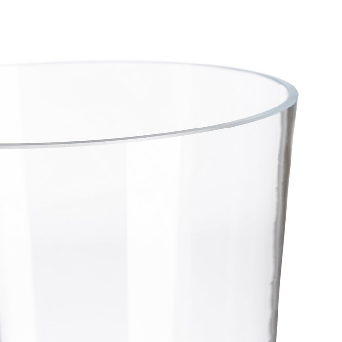 Jarrón Transparente Cristal Decoración 18 X 18 X 43 cm