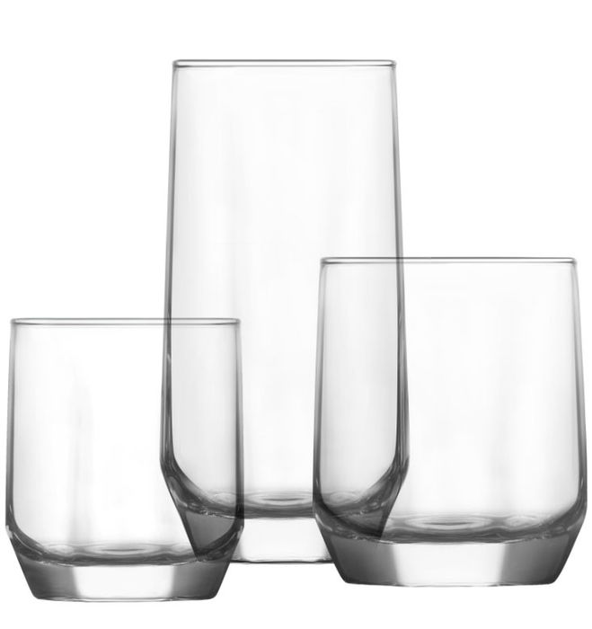 LAV Set 18 Vasos Diamond 385 cc, 310 cc, 215 cc (2 Cajas)