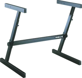 QUIKLOK Soporte Teclado Z716 Formato "Z" / Perfil Simple, Altura Regulable, Negro, Acero, 7.80 kg, Carga Máxima 113 kg